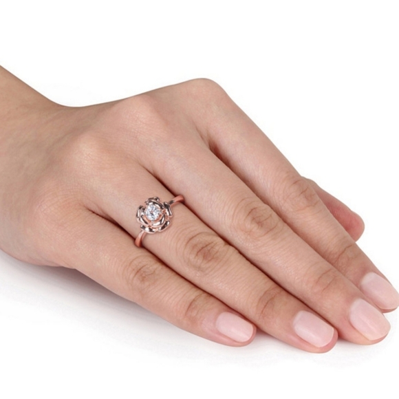 MACY'S LAB-GROWN WHITE SAPPHIRE - Picture 3 of 4